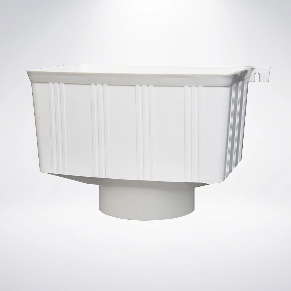 pvc pipe fittings  accessories downspout Drop Outlet for Roof Rain Drainage PVC Gutter fittings  75  110