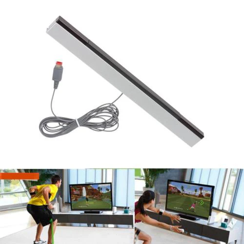 
Wired Remote Motion Sensor Bar Infrared IR Inductor for Wii/Wii U Sensor Bar 