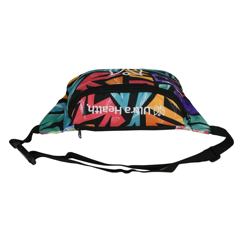 Wholesale Fanny Bag Sublimation Printing Waist Bag Custom Pretty Running Bag