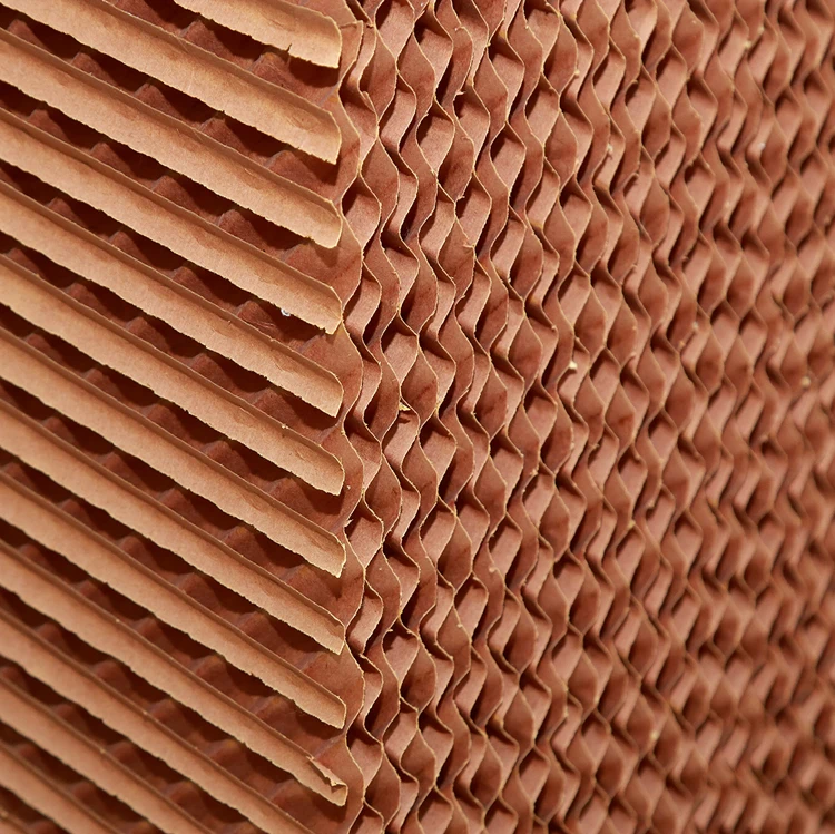 
Professional factory green evaporative cooling pad paper for air cooling system in poultry farm house and green house 