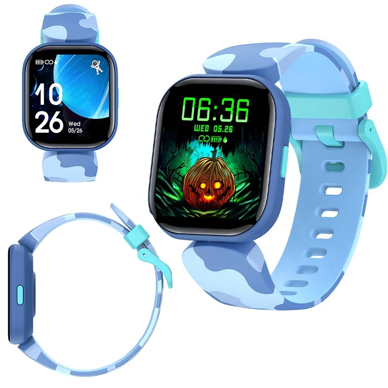 Детские Смарт-часы с сенсорным экраном 1,4 дюйма, с будильником и монитором сна