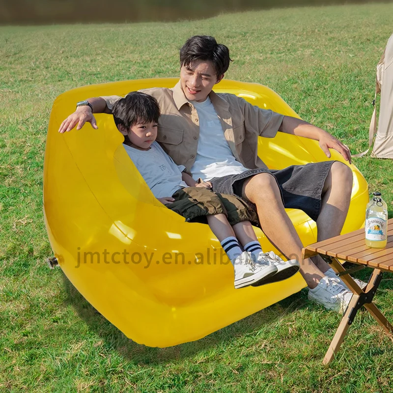 Camping Large lazy bag air sofa living room relax transparent inflatable sofa