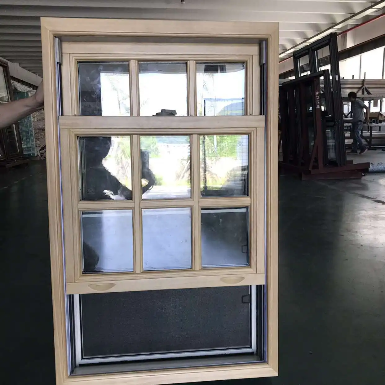 wood aluminumdouble hung window