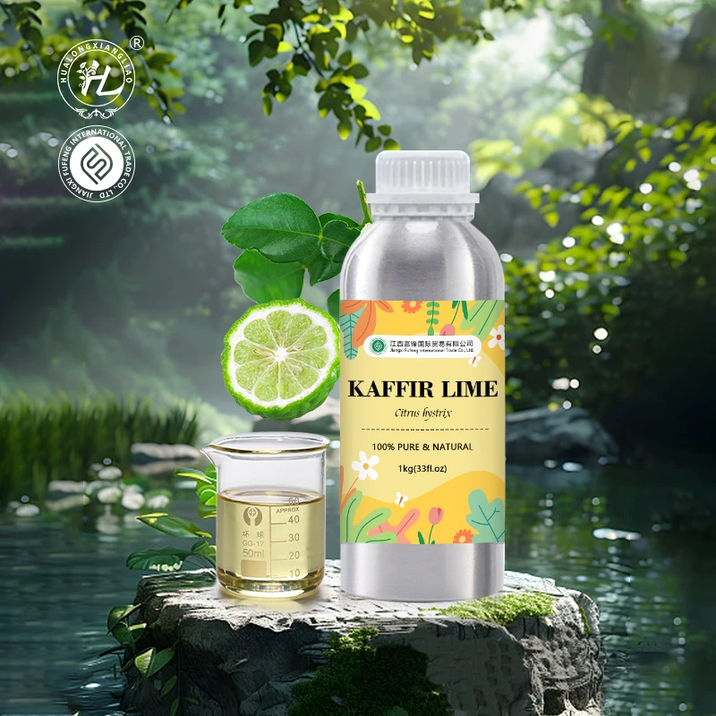 Kaffir Lime Essential Oil Organic | Makrut Lime Oil - 100 Pure Natural Citrus hystrix Leaves Steam Distilled | Bulk 1kg