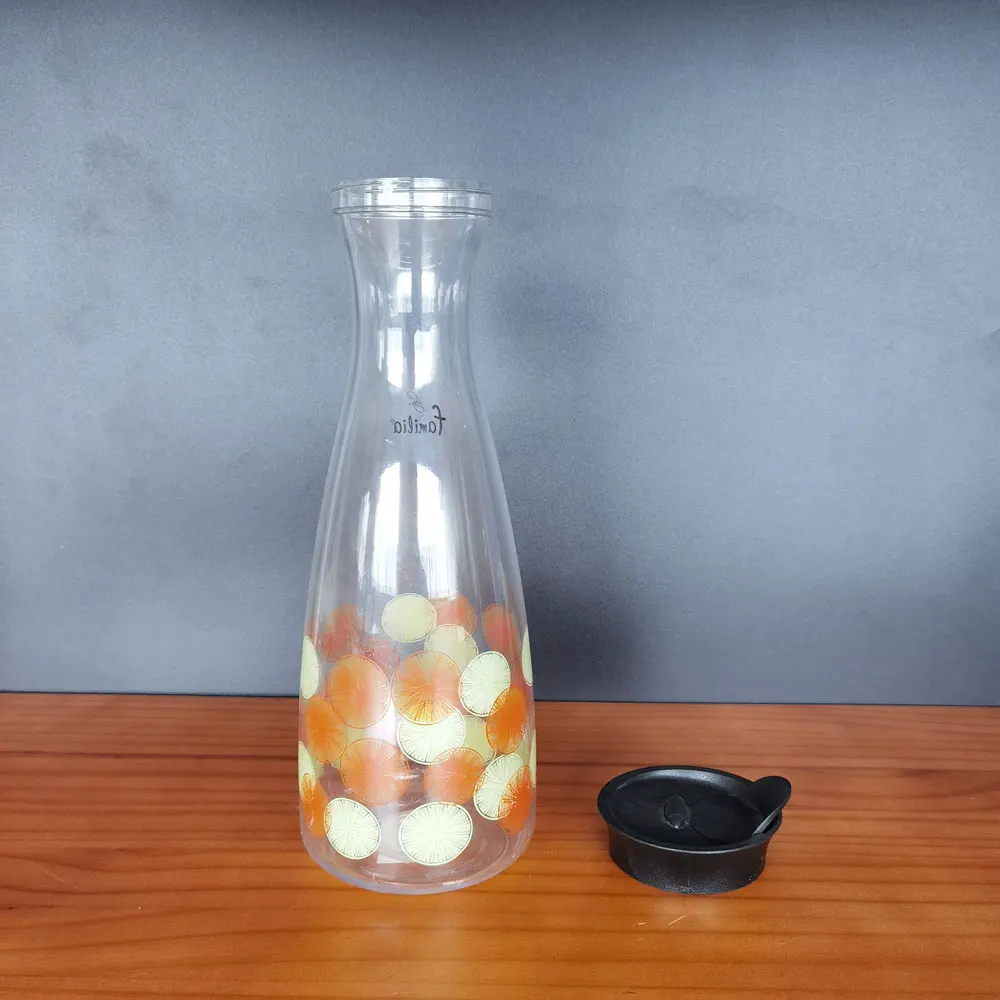 Real 1.5L  Wholesale custom plastic carafe beverage bottles
