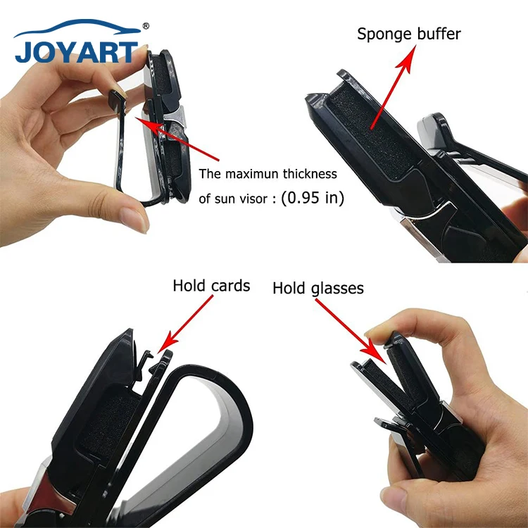Sun Visor Glasses Clip Universal Car Interior Card Ticket Portable Sunglasses Holder Clips