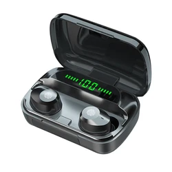 Оптовая продажа, миниатюрные Спортивные Беспроводные наушники-вкладыши tws с зарядным чехлом