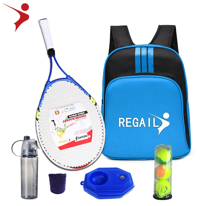Hot sale Regail Tennis racket set gift custom 23 inch  aluminum one  children/kids tennis racket/junior tennis racquet
