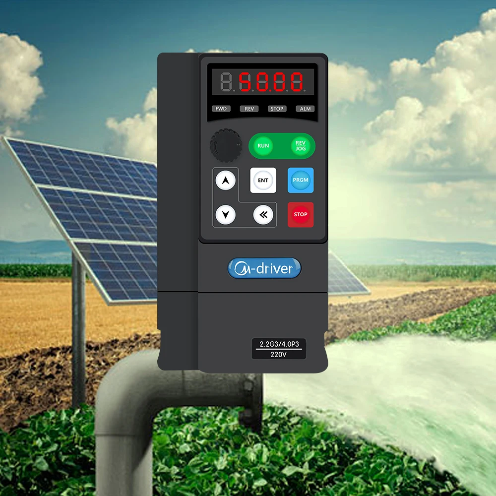  MPPT солнечный vfd однофазный 0 75 кВт 1.5кВт 2.2квт насос инвертор 3hp регулятор частоты
