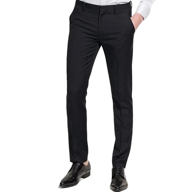 Slim Fit Formal Dress Business Shirts Casual Pants Suit Trousers For Men