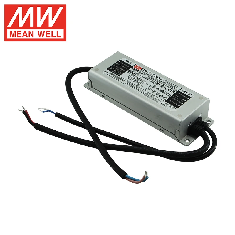 Mean Well ELG-75-12DA 75W 5A 12V DAlI LED Driver High Efficiency DAlI Control Technology Dimmable Led Driver