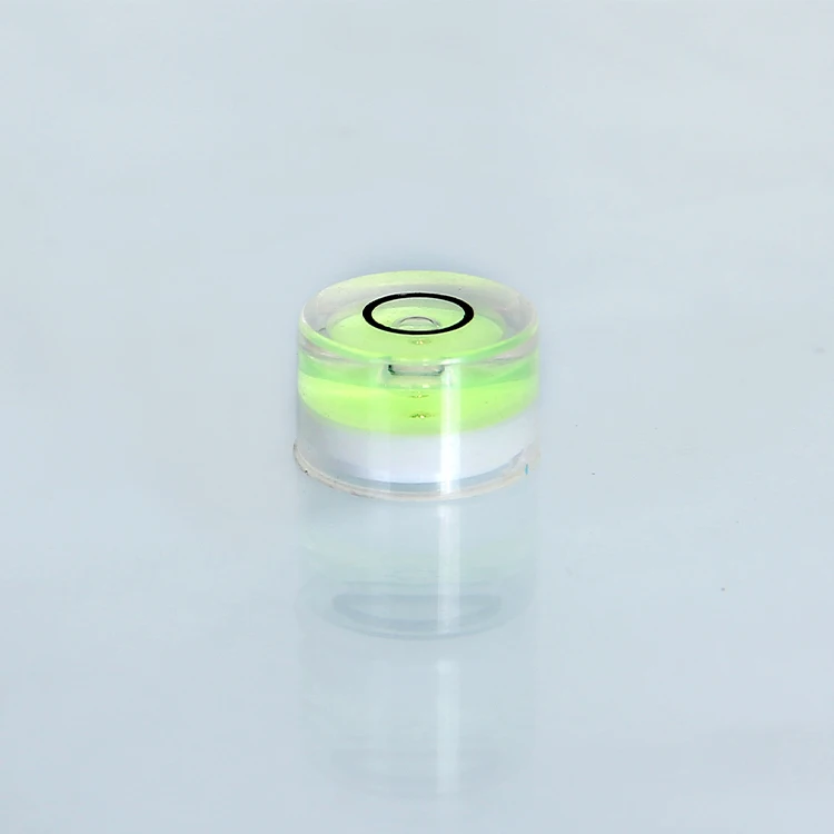 YJ-CR1207 Circular Plastic Vial Inclinometer Spirit Level Bubble Tube Vial Gradienter
