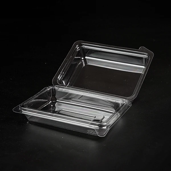 Customized printing logo take out food packaging containers plastic food tray  box