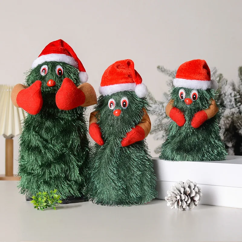 Fun Rotating Electric Christmas Tree Doll Dancing Singing Children Christmas Decorations