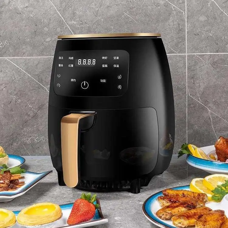 4.5L Air Fryers Factory Home Air Fryer oven American and European Standard Home Oven Smart Touch Screen