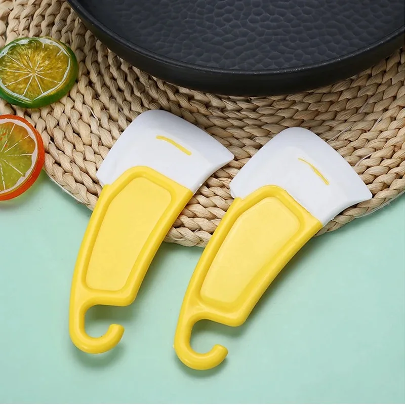 Cleaning Silicone Spatula Kitchen Scraper Soft Blade Scraper Brush Dirty Pan Pot Dishes Cleaner Tools Kitchen Utensils Oil Tool
