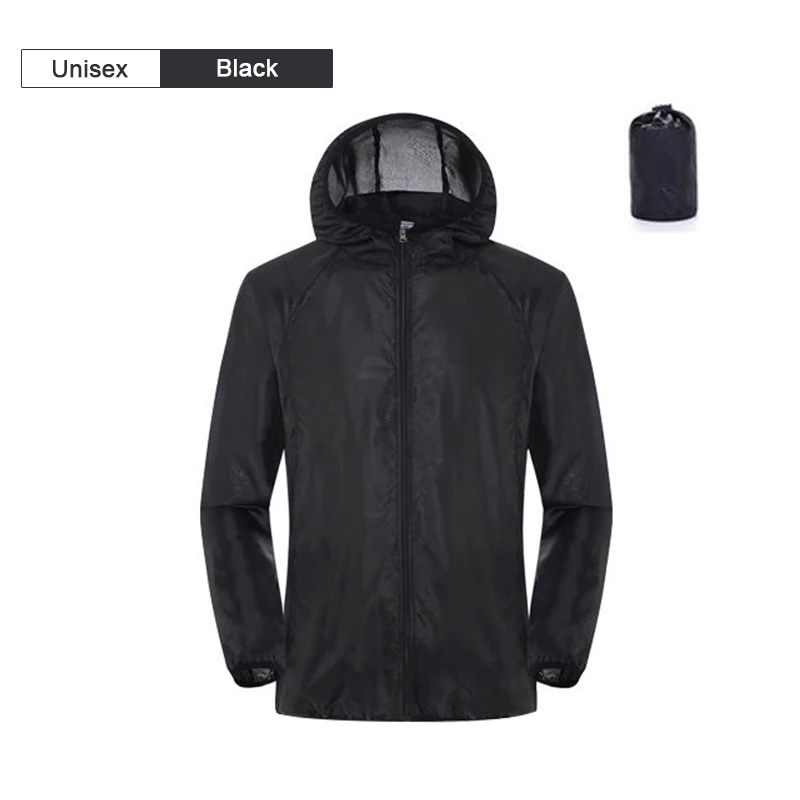 Unisex Camping Rain Jacket Waterproof Hunting Clothing Fishing Hunting Clothing Quick-drying Leather Windbreaker With Pocket
