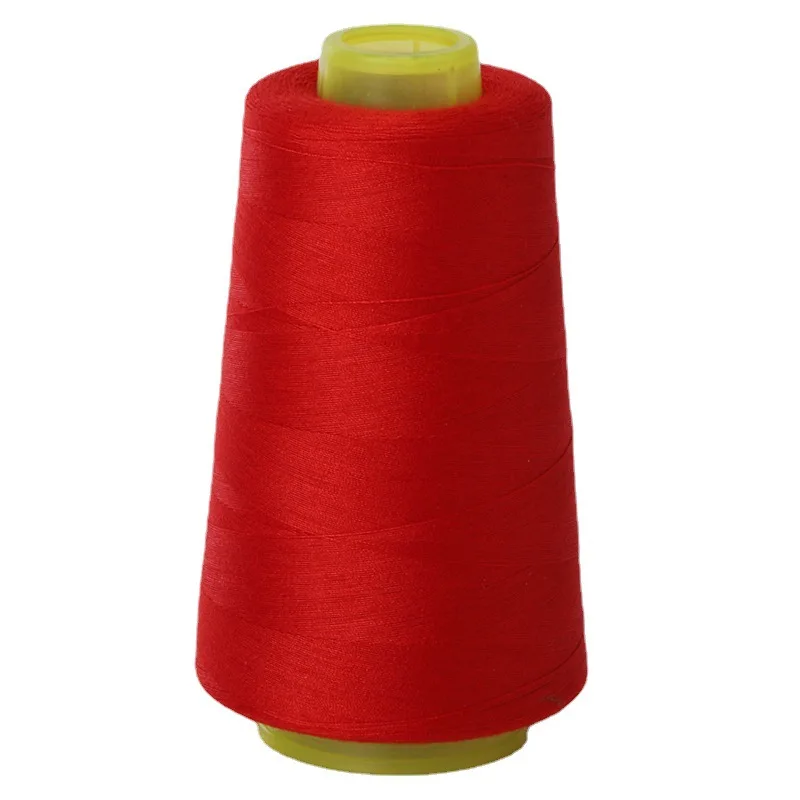 In Stock Wholesale 402 polyester sewing thread Solid Color Dyed  Sewing Thread With 1000 Colors For Garment 3000Y