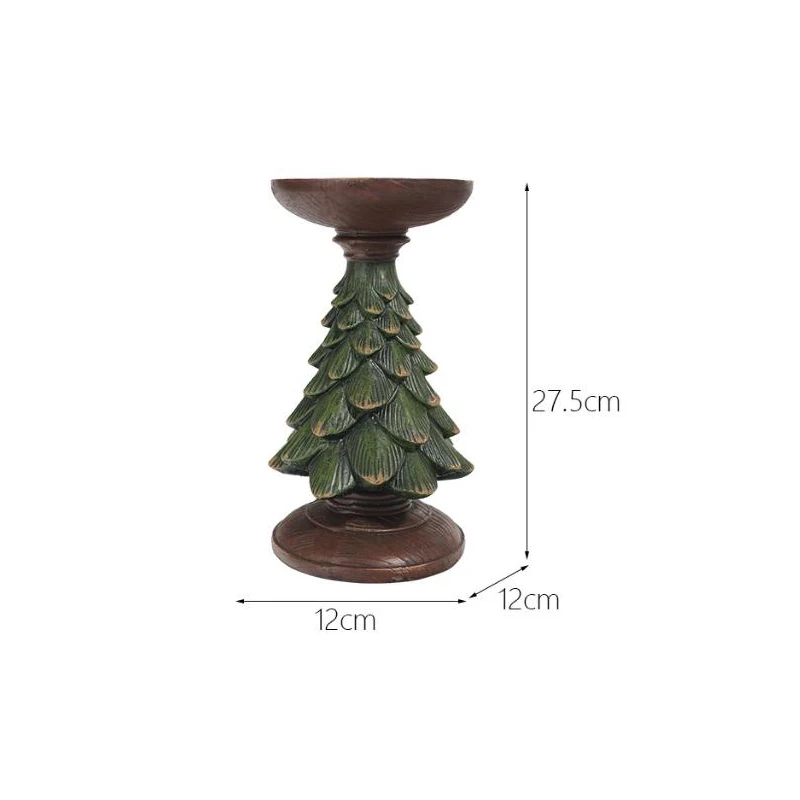 Wholesale Christmas Tree Shape Resin Candle Holder High Quality Home Decor Christmas Gift Other Candle Holders Lanterns & Jars