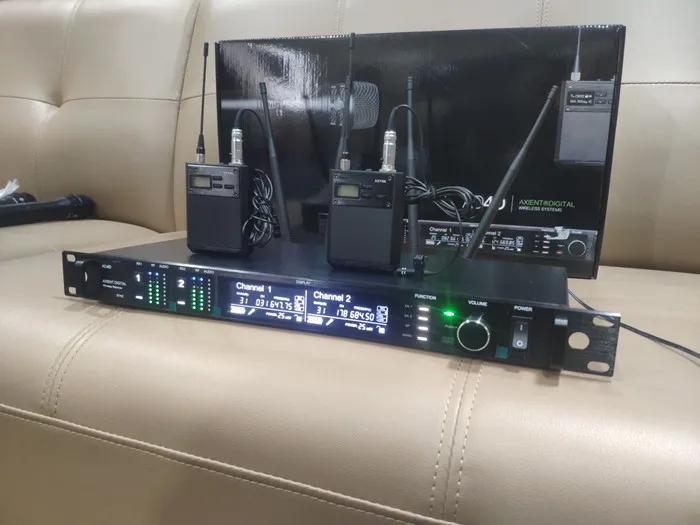 TKG AD4D KSM8  500/600/900mhz uhf wireless microphone manufacturers  Professional Dual Channel Receiver Stage Mircrofone