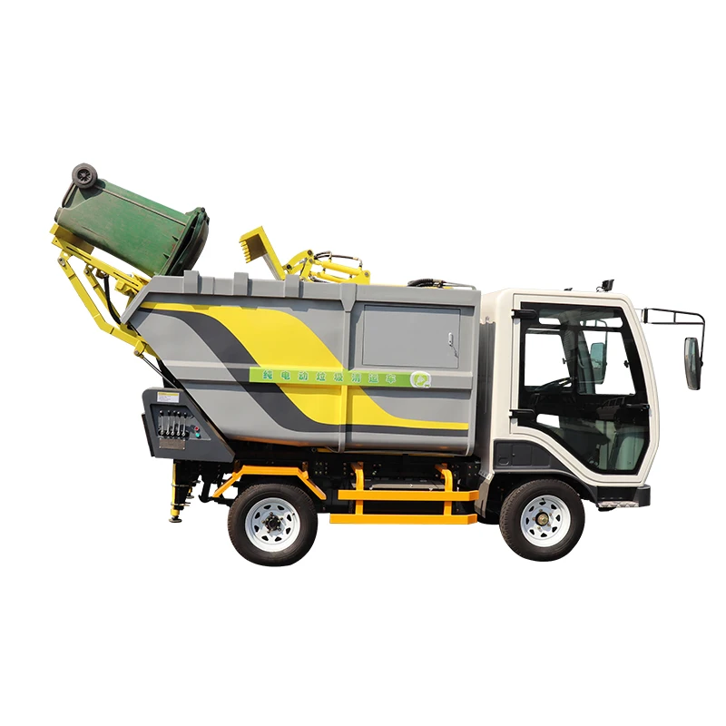 Hot Sale New energy self-loading dump truck 3cbm small garbage truck electric trash truck
