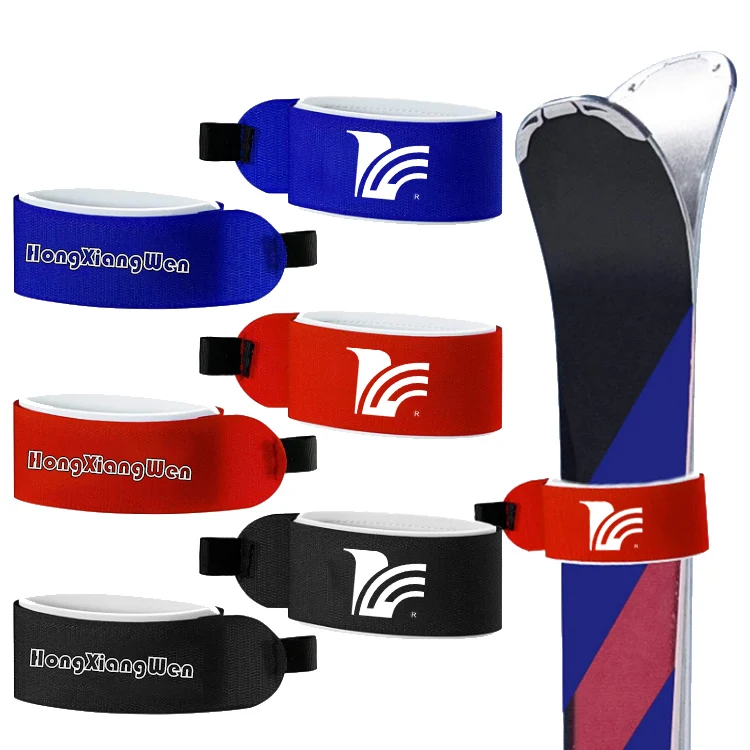 Most Popular cross country snow ski pole strap custom printed logo carrier strap ski rubber