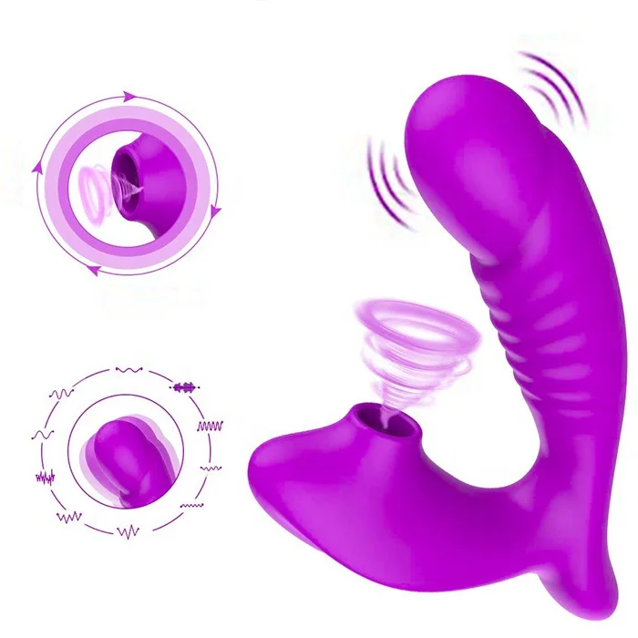 Amazon Hot Sale Waterproof 10 Speed Clitoral Sucking Vibrator Sex Toys G Spot Clitoris Stimulator Clit Dildo Vibrators for Women