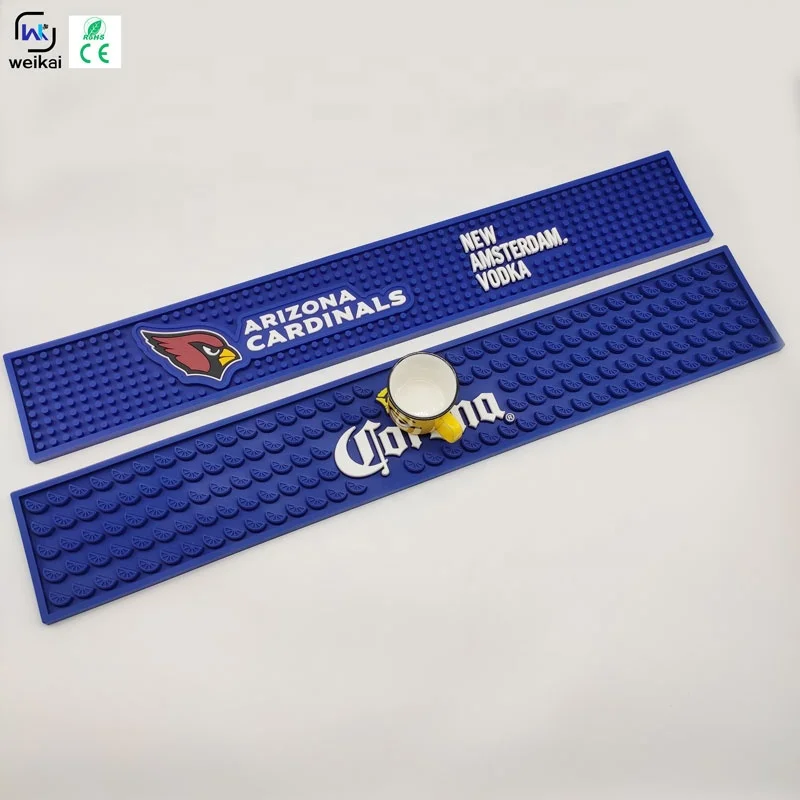 Wholesale  Non-Toxic Food Grade Bar mat  Personalization Custom PVC  Mat