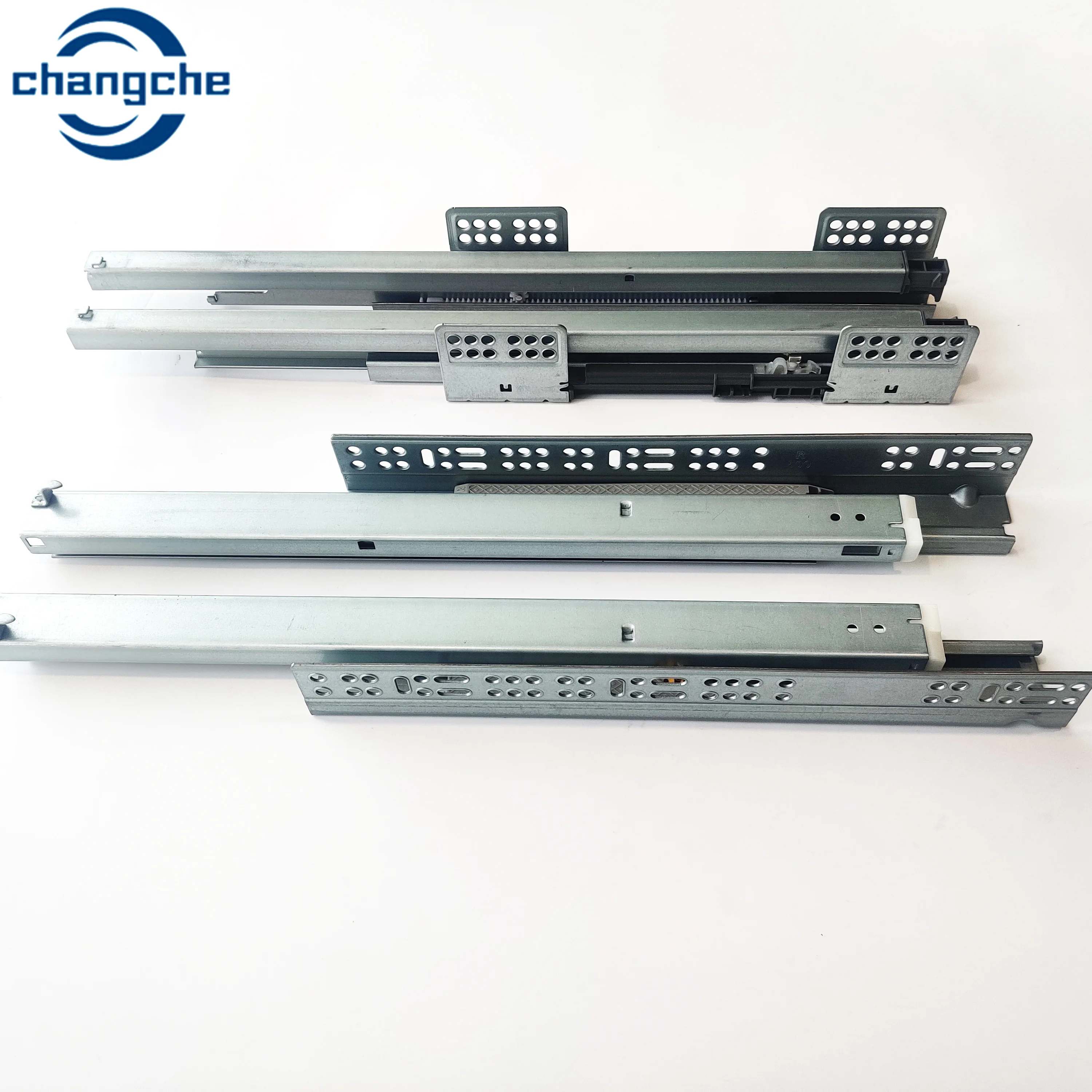 Drawer Slide Manufacturer Two-Section Bottom Installation Hidden Soft-Close Drawer Slides