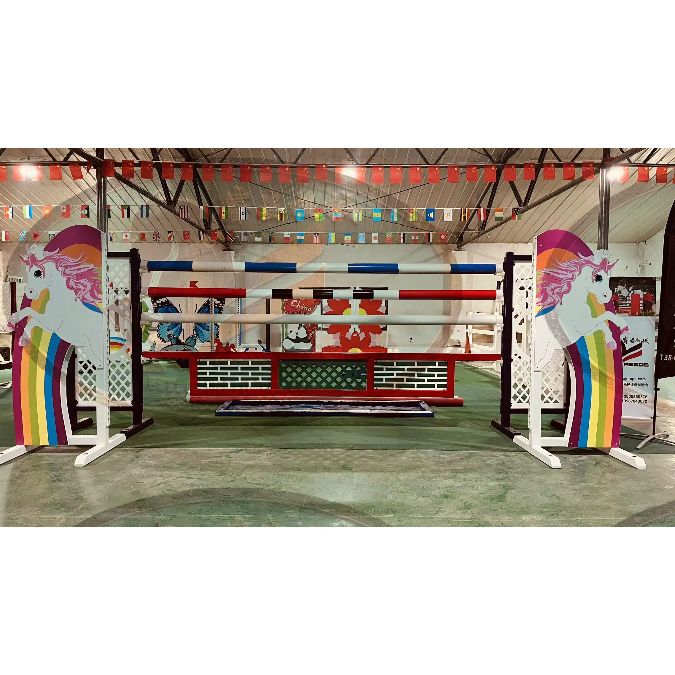 Reeds GRANT PRIX Show Jump Obstacle Customized Luxury Series Whole set including the Poles and the Filler