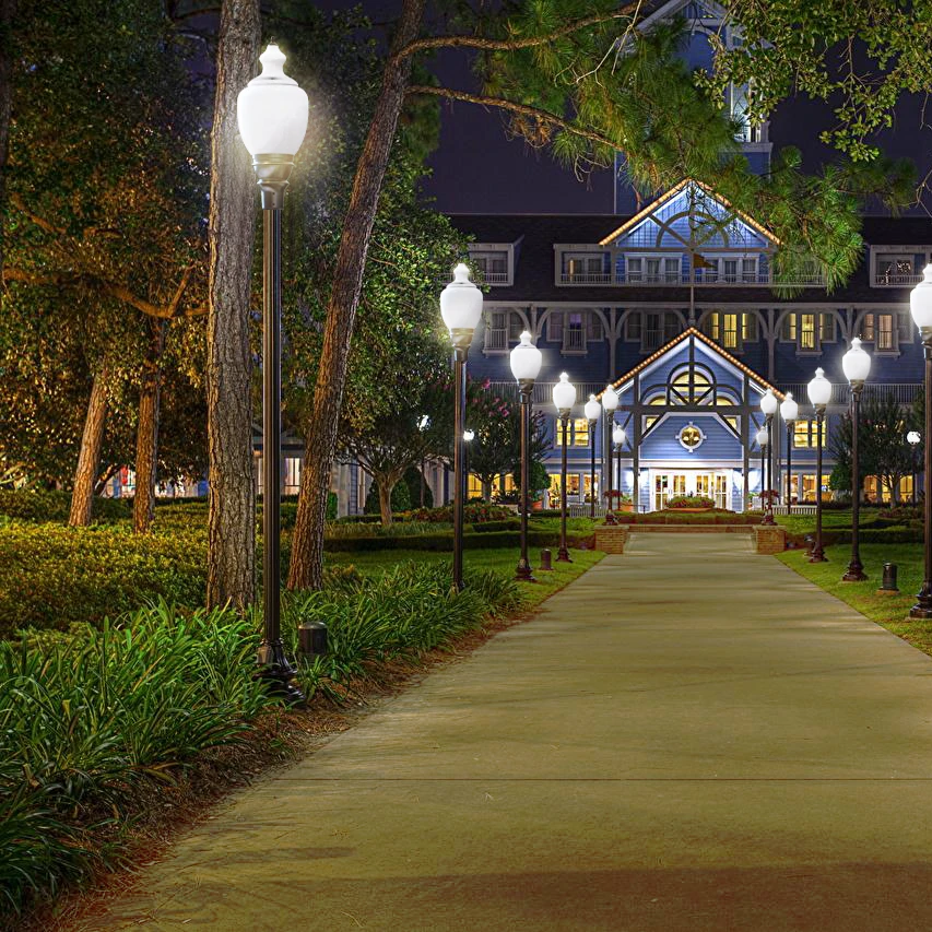 Courtyard Acorn Pole Light Top LED Garden Outside Lighting for contractor LED smart outdoor lights