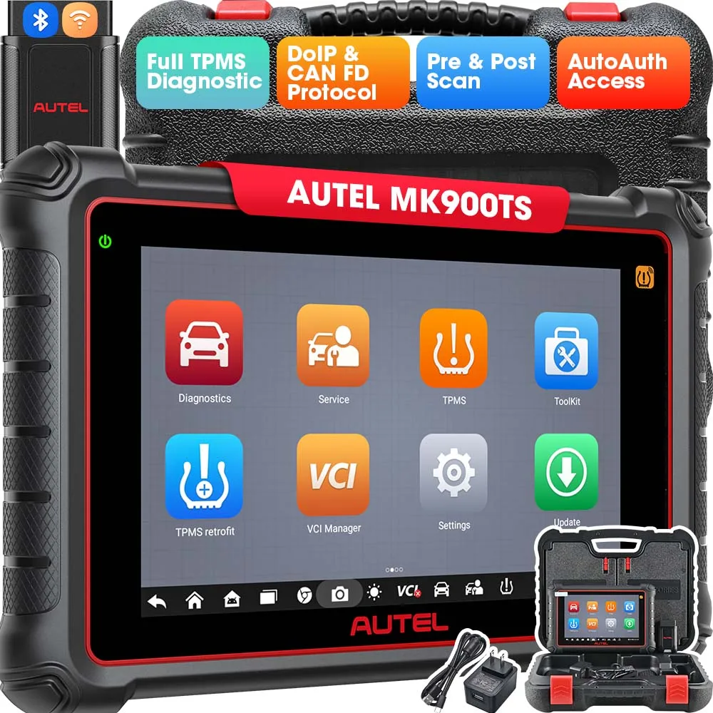 Autel maxicom mk900ts mk900-ts with powerful tpms full system Bi-directional Control Automotive diagnostic tools scanner for car