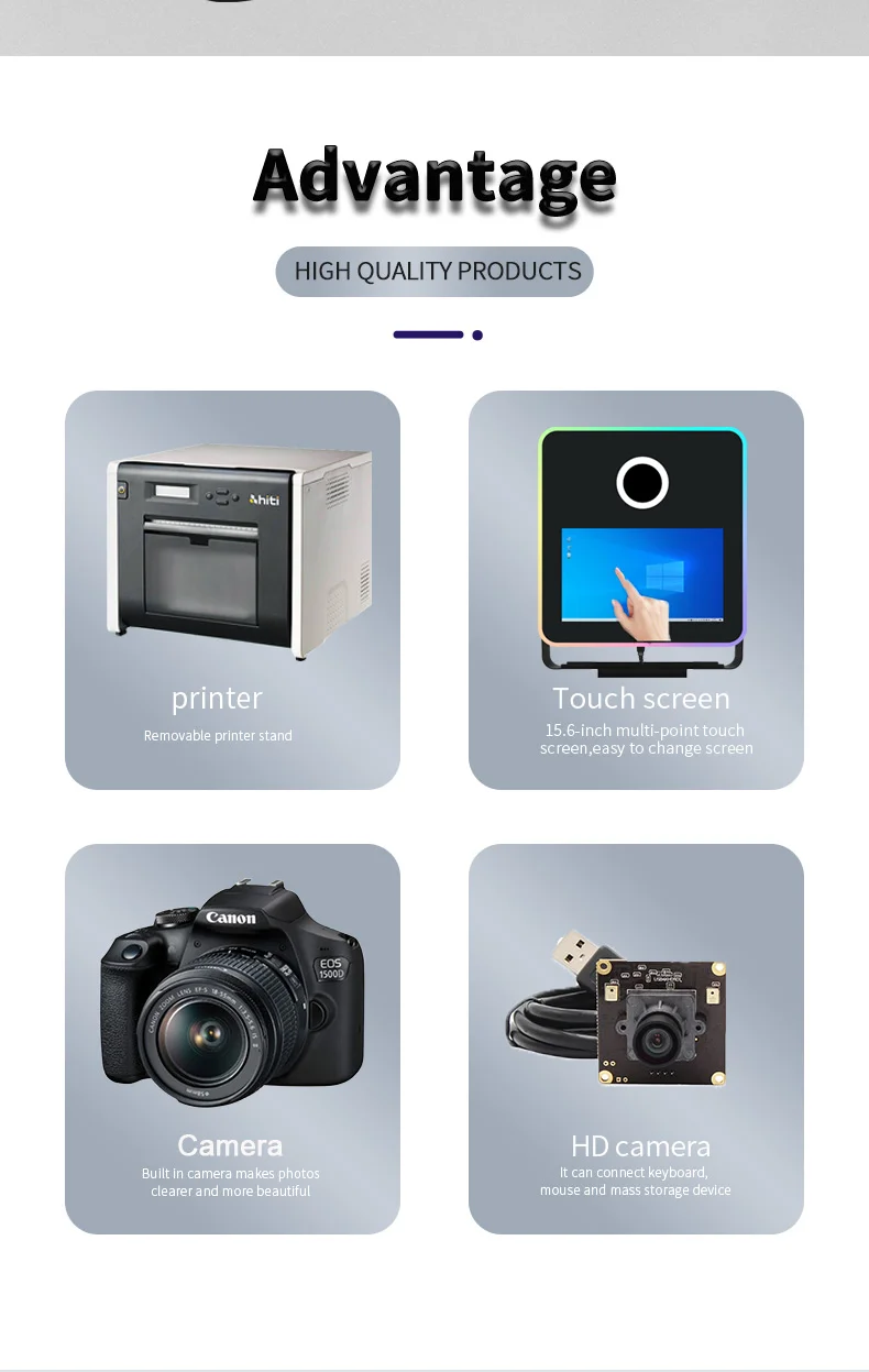 selfie photo booth mirror photo booth magic mirror photobooth machine led frame mirror photo booth with printer and camera