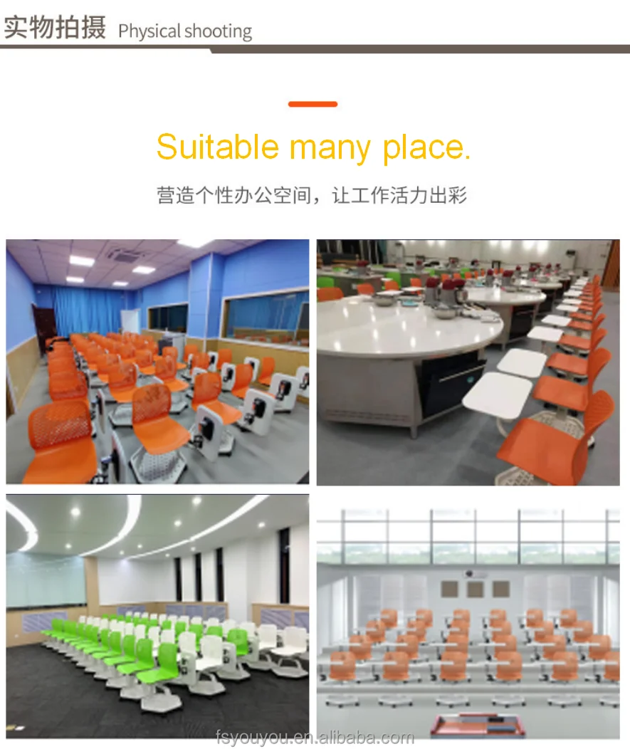 Good quality metal leg dining room economic Orange Green Restaurant plastic dinning chair