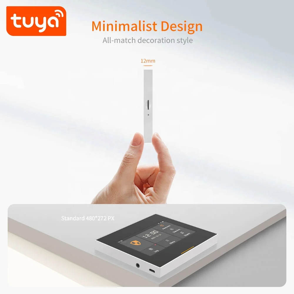 2022 Tuya Smart беспроводной сенсорный GSM сигнализация wi-fi домашняя охранная сигнализация комплект с датчиком движения Pir датчик двери Rfid карты PST-H502