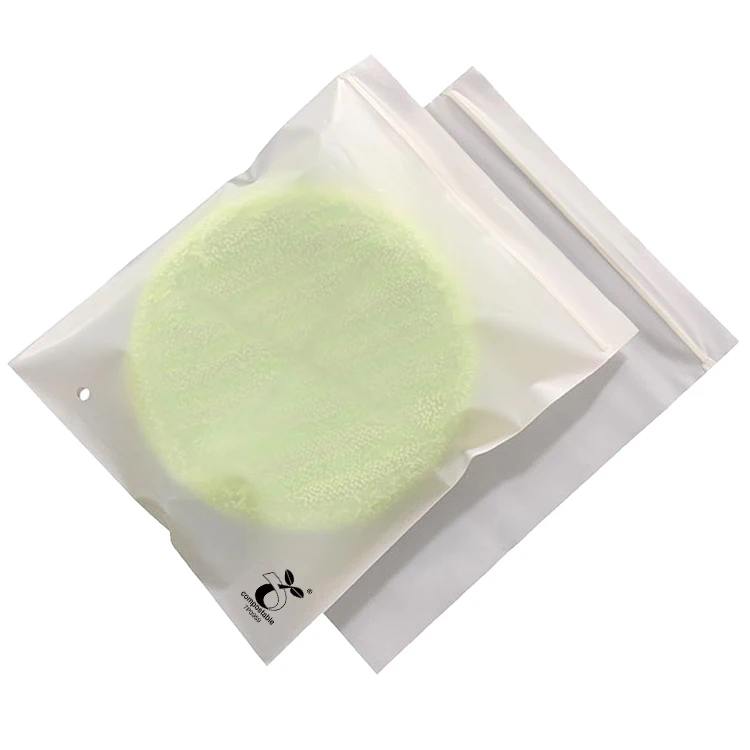 Factory Custom Printed Log Fully Biodegradable Compostable Breathable Hole Bag High-grade Towel Self-sealing Bag reclosable bags
