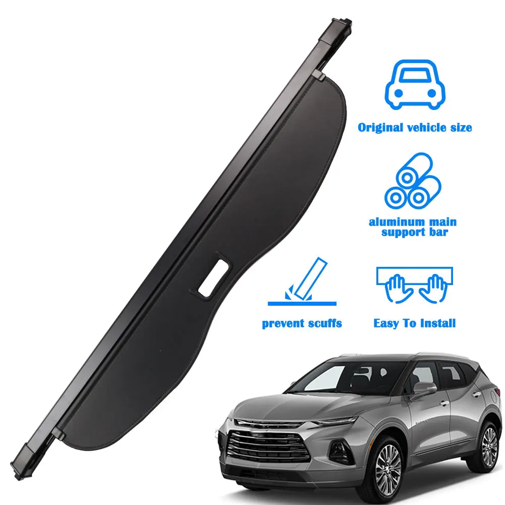 car accessories 2023 2024 OEM ODM Parcel Shelf for Chevrolet Blazer 19-22 Car trunk shield Car luggage cover Bopar Cargo Cover