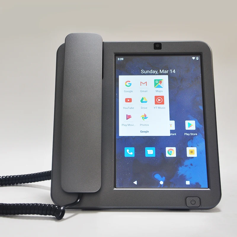 
4G HD VOLTE Android 10.0 touch screen phone 8-inch screen desktop wireless phone WIFI 2.4GHz/5.0GHz home office phone 