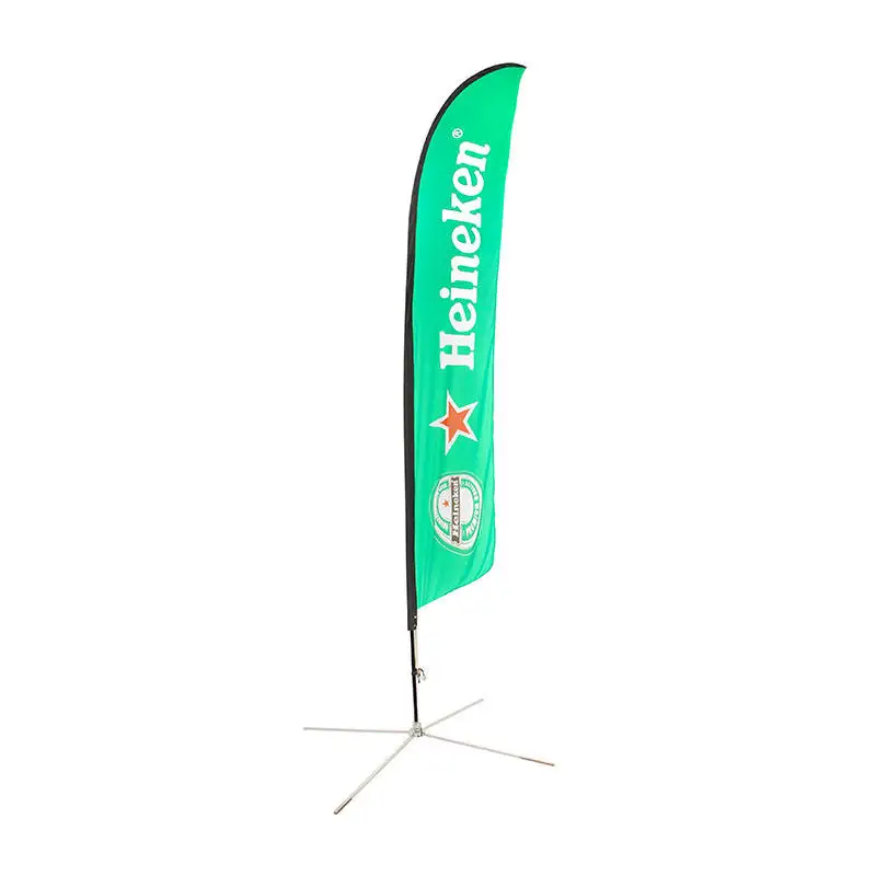 Customized New Product Promotion Feather Double-sided Flag Flying Flags and Banners Custom Advertising Beach Flags