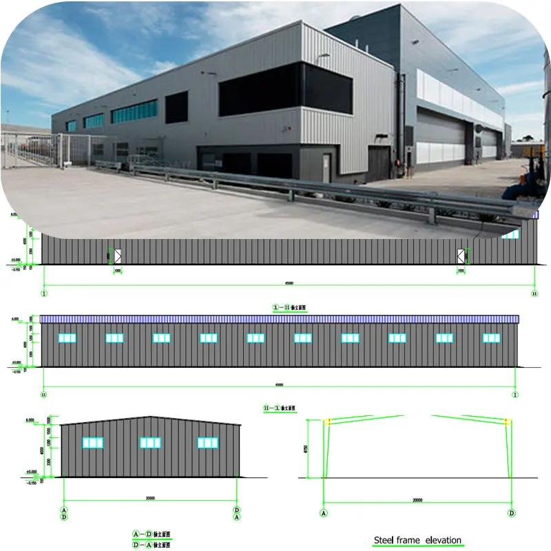 LONTE Factory Metal Storage Space Frame Steel Structure Building warehouse/hall