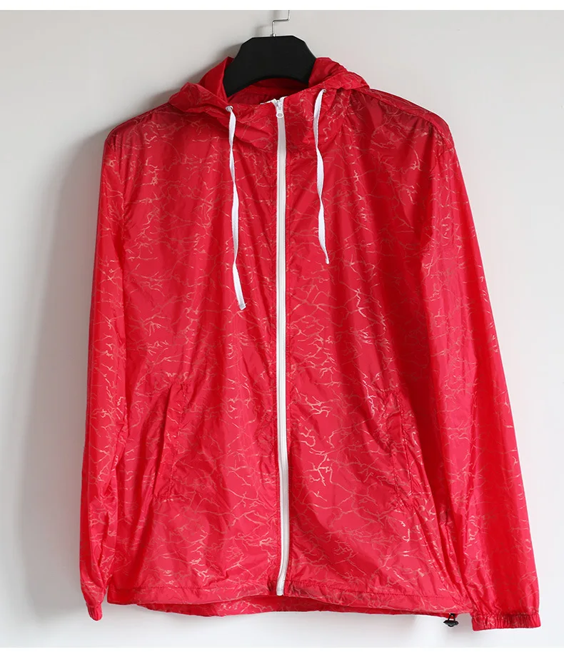 Best Sell Reflective Shiny Jacket Spring Men 100% Polyester Rainbow Color Jacket Neon Colour Casual Jacket