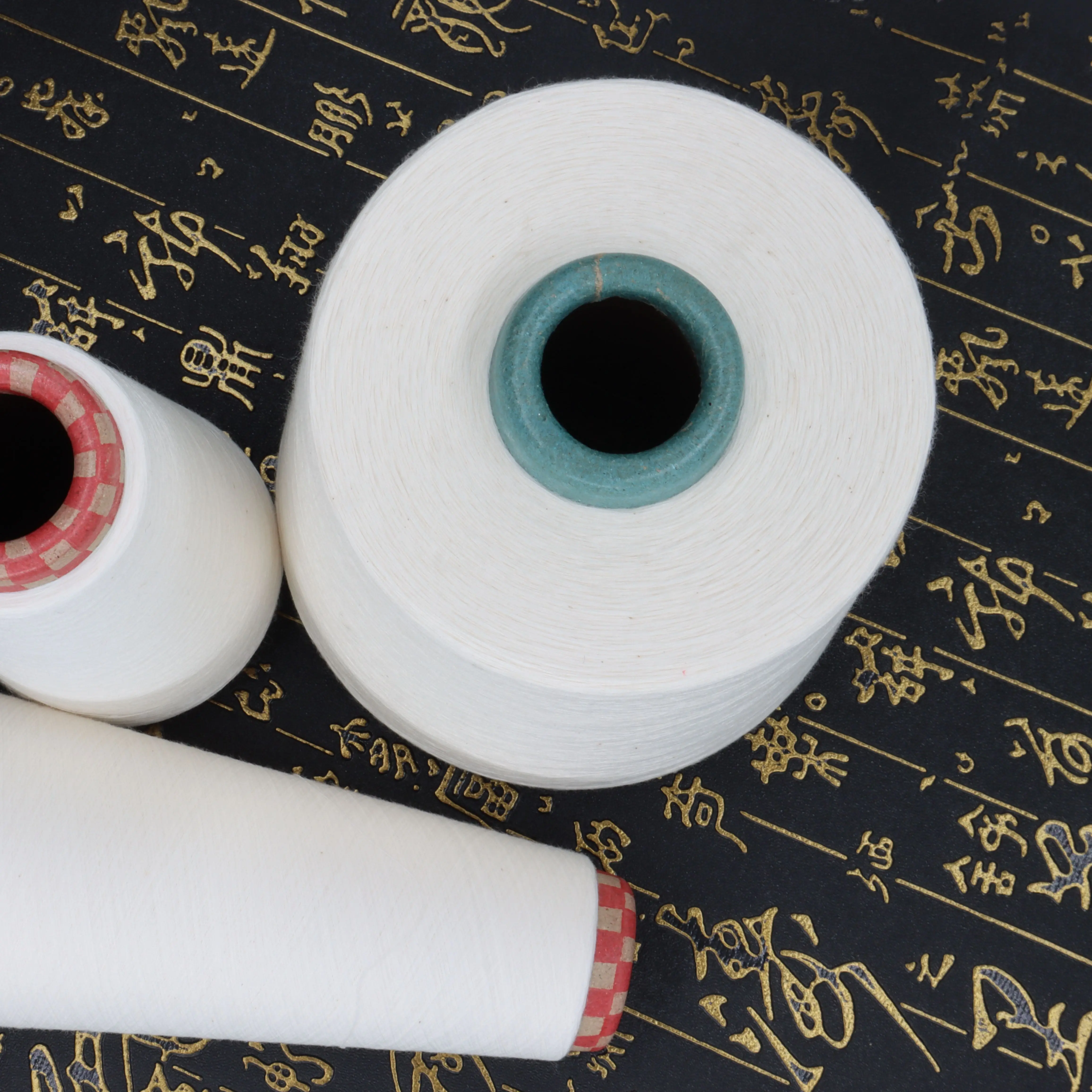 100% polyester ring spun 45s yarn