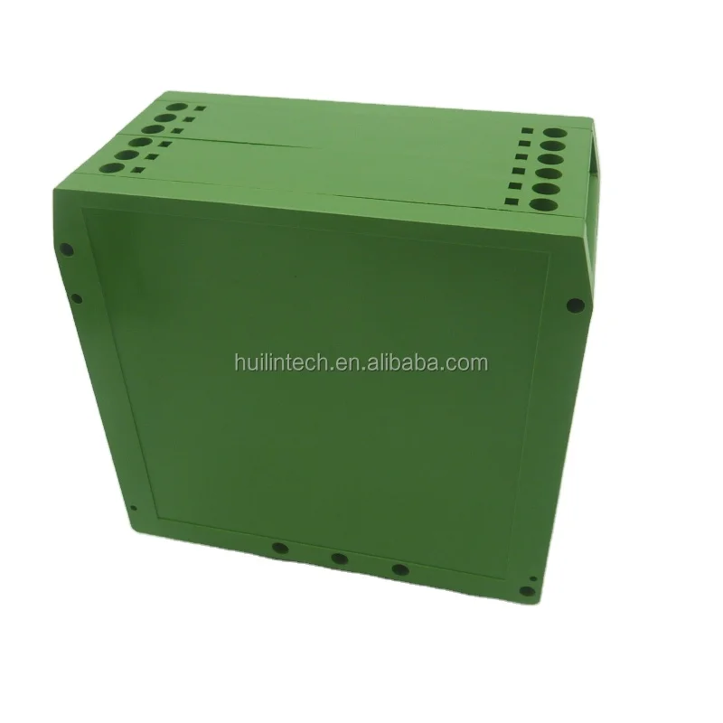Соединительный зеленый пластиковый корпус PCB для электронных приборов