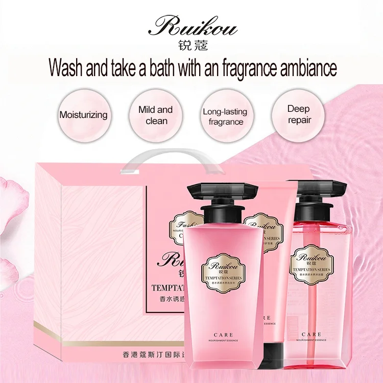 Hot Selling Perfume Hair Shampoo Set Anti dandruff Hair Shampoo And Conditioner Set