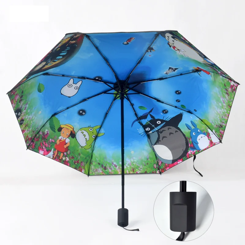 Customized full printed anime umbrella custom folding windproof high quality pocket umbrella