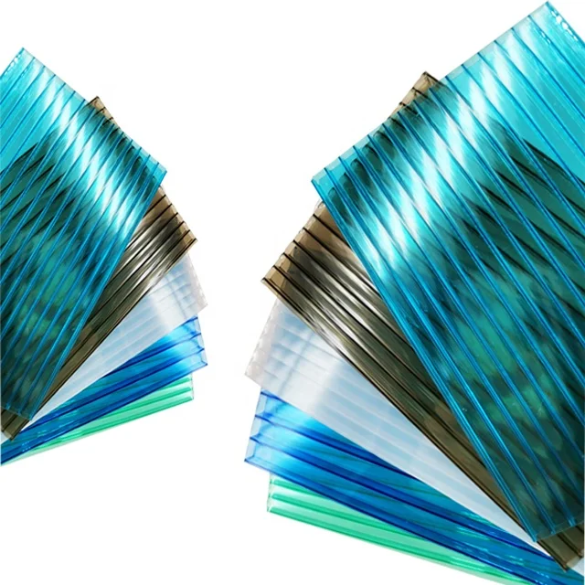 Plastic building roofing material polycarbonate 2 wall pc sunshine hollow sheet