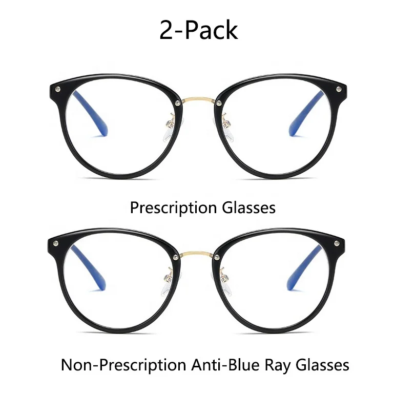 Buy 1 Get 1 Round TR90 Frame 2020 Cheap Prescription Glasses Online Customization Astigmatism 0~200 Nearsighted Eyeglasses