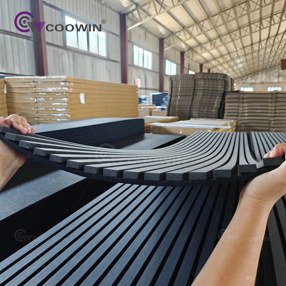 Mdf Wood Oak Slat Wall Panel Interior Acoustic Timber Wall Panels Acoustic Panels For Theater