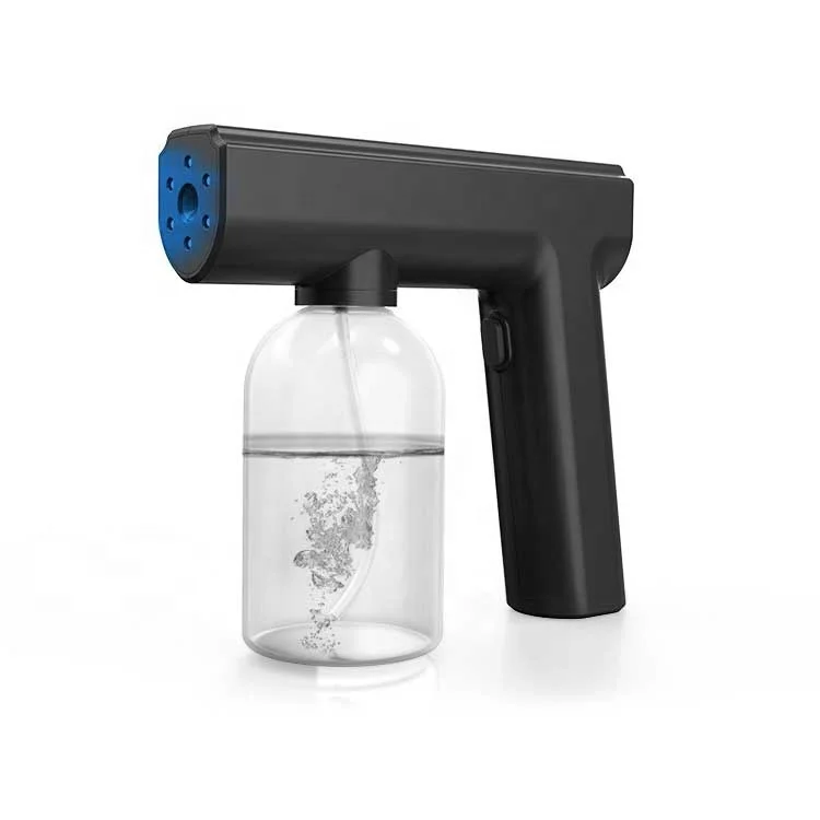 Hight Quality Blue Light Automatic Sprayer Gun Beauty Barber Nano Spray Atomizer Home Cordless Gun