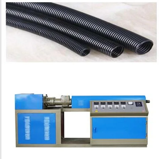 PVC PA PE  single wall plastic corrugated pipe making machine at factory price